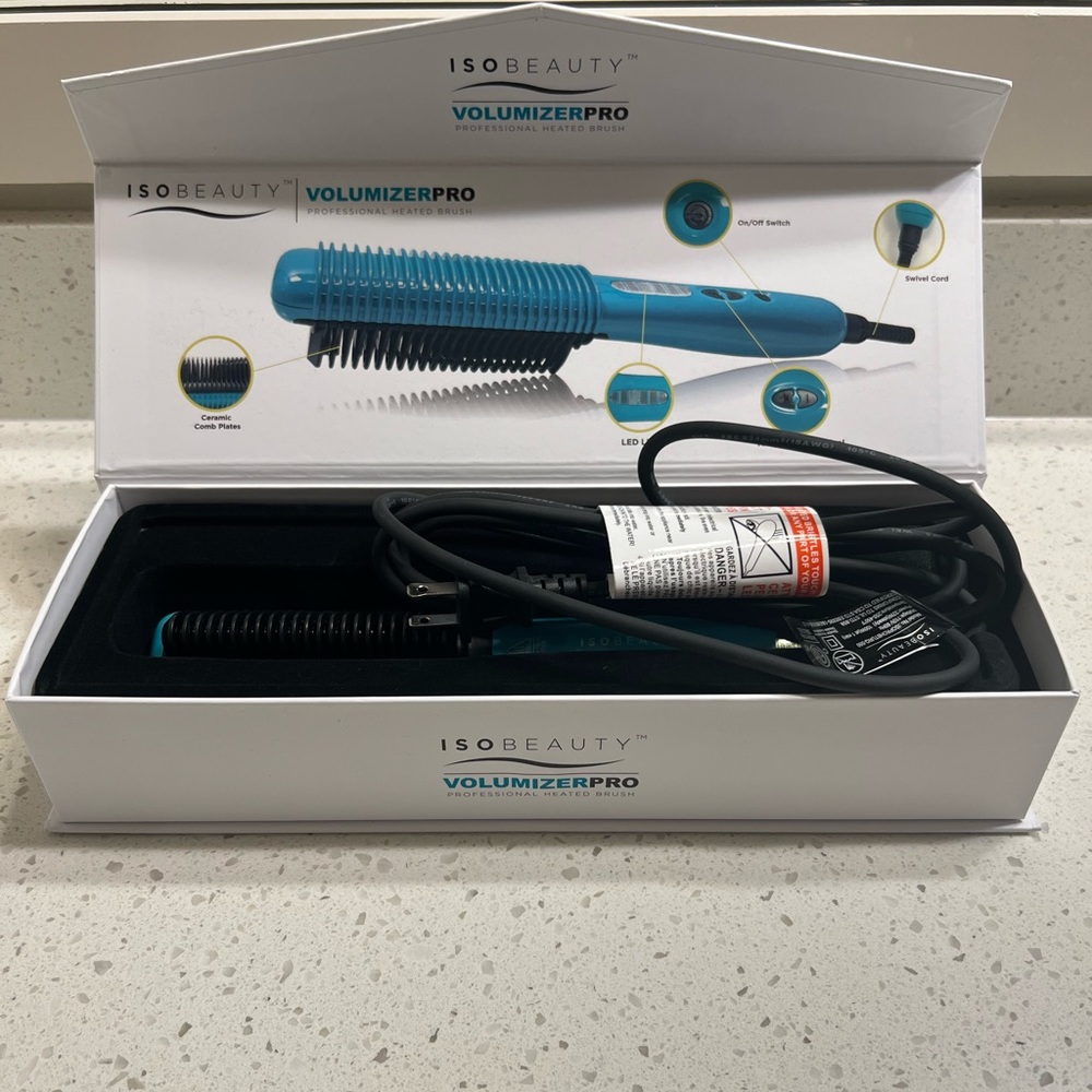 ISO Beauty Volumizer Pro Professional Heated Brush